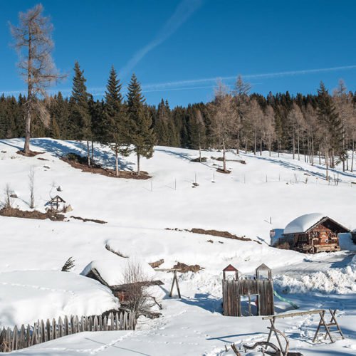 Winter at the Oberhauserhütte in Lüsen and surroundings